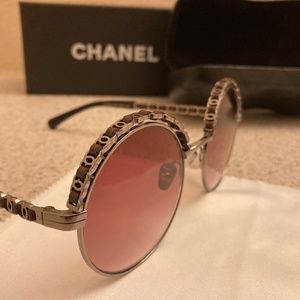 Chanel Round Metal Sunglasses